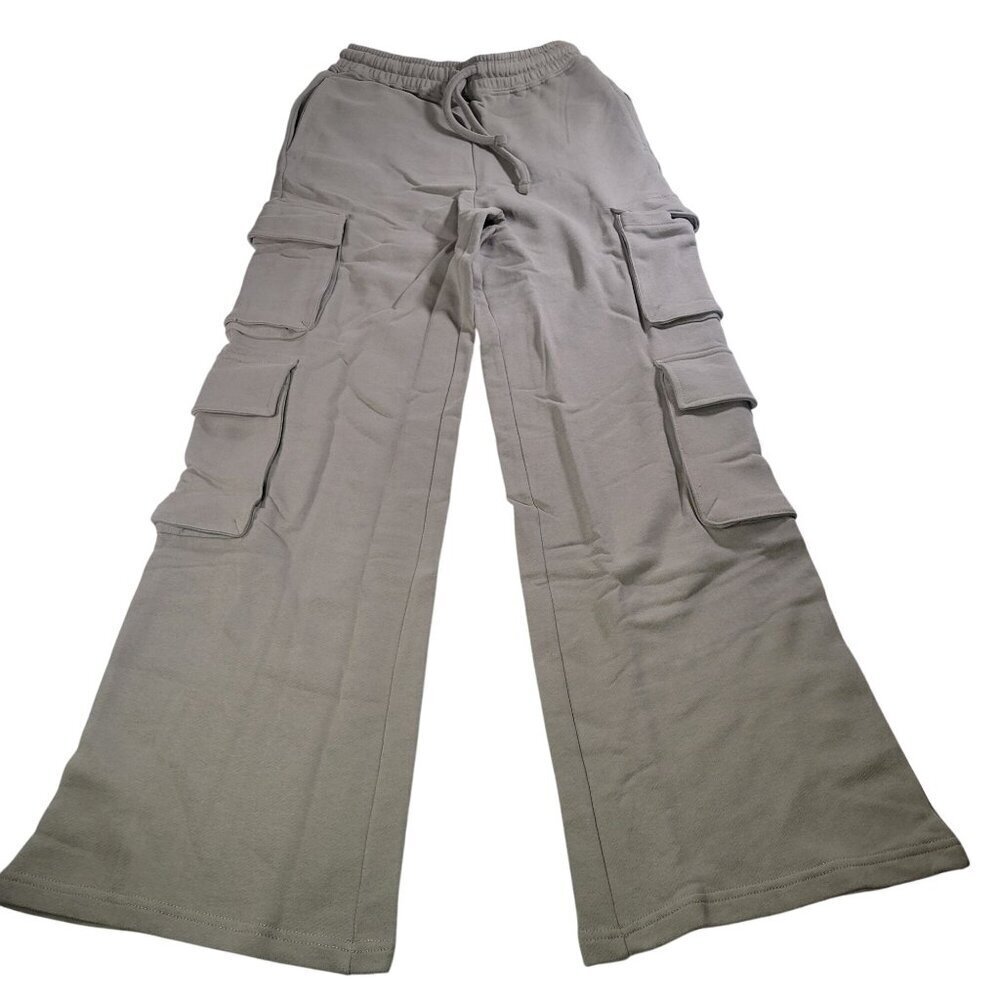 WeWoreWhat Women Beige Cotton Cargo Pants Sweatpants Size XXS